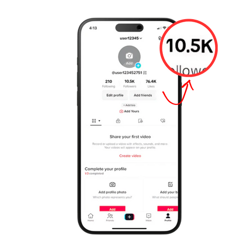 Monetized Tiktok Account