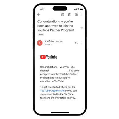 Monetized Youtube Account